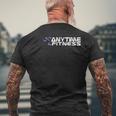 Anytime Fitness メンズTシャツ バックプリント 高齢者への贈り物