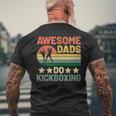 Awesome Dads Do キックボクシング キックボックス キックボクサー メンズTシャツ バックプリント 高齢者への贈り物