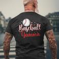 Baseball Gamma Of A Baseball Player Gamma Men's T-shirt Back Print Gifts for Old Men