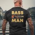 Bass Man 面白いバスプレーヤー ギタリスト ベーシスト ミュージシャン メンズTシャツ バックプリント 高齢者への贈り物
