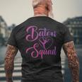 Batonquad バトントワーリング メンズTシャツ バックプリント 高齢者への贈り物