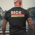 Beckurname 面白い レトロ ヴィンテージ 80年代 90年代 誕生日 再会 メンズTシャツ バックプリント 高齢者への贈り物