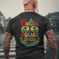 Belize Squad 2025 Tropical Beach Vacation Vintage Belize Men's T-shirt Back Print Gifts for Old Men