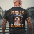 Berner Daddyバーニーズマウンテンドッグ お父さん 犬 お父さん 父の日 バーニーズ お父さん メンズTシャツ バックプリント 高齢者への贈り物
