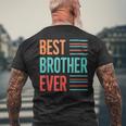 Best Brother Ever 引用デザイン。 メンズTシャツ バックプリント 高齢者への贈り物