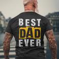 Best Dad Ever ヴィンテージ 父の日 おもしろ お父さん メンズ 夫 メンズTシャツ バックプリント 高齢者への贈り物