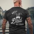 Best Dad By Par Fathers Day Golf Dad Club Golf Lovers Men's T-shirt Back Print Gifts for Old Men