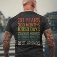 Best Friends ヴィンテージ 30年 友情記念日 メンズTシャツ バックプリント 高齢者への贈り物