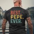 Best Pepe Ever レトロヴィンテージ ペペペへのユニークなギフト メンズTシャツ バックプリント 高齢者への贈り物
