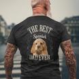 メンズ Bestpaniel Dad Ever アメリカンコッカースパニエル 犬 ビンテージ メンズTシャツ バックプリント 高齢者への贈り物
