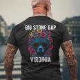 Bigtone Gap バージニア Usa クマと花のデザイン メンズTシャツ バックプリント 高齢者への贈り物