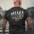 Bitcoin The Evolution Of Money メンズTシャツ バックプリント 高齢者への贈り物