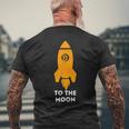Bitcoin To The Moon おもしろビットコインシャツ ビットコインギフト メンズTシャツ バックプリント 高齢者への贈り物