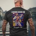 Bjj Legends Never Die Bjj Gi ブラジリアン柔術 メンズTシャツ バックプリント 高齢者への贈り物