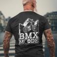 Bmx Mode On Biker Bicycle Bike Cyclist Extremeports Bmx メンズTシャツ バックプリント 高齢者への贈り物