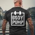 Body Pump Fitness Motivation ボディビルディングジムシャツ メンズTシャツ バックプリント 高齢者への贈り物