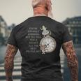 Bonkers Quote Time 不思議の国のアリス メンズTシャツ バックプリント 高齢者への贈り物