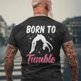 Born To Tumble おもしろアクロバット 体操 体操 メンズTシャツ バックプリント 高齢者への贈り物