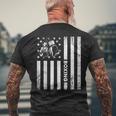 Boxerintage Boxing American Flag Boxing Distressed メンズTシャツ バックプリント 高齢者への贈り物