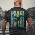 Breakdancing ヒップホップダンスギフト 楽しいグラフィティアート ブレイクダンス メンズTシャツ バックプリント 高齢者への贈り物