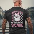 Breast Cancer Is The Realcare メンズTシャツ バックプリント 高齢者への贈り物