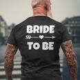 Bride To Be ブライダルシャワーギフトアイデア 花嫁シャツ メンズTシャツ バックプリント 高齢者への贈り物