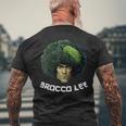 Brocco Lee ブロッコリー ブルースビーガン ベジタリアン ワードゲーム メンズTシャツ バックプリント 高齢者への贈り物