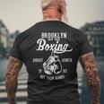 Brooklyn New York ボクシング スローバック メンズTシャツ バックプリント 高齢者への贈り物
