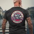Cafe Racer フルスロットル ヴィンテージモーターサイクルtシャツ メンズTシャツ バックプリント 高齢者への贈り物