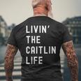 Caitlin の人生を生きている Caitlin メンズTシャツ バックプリント 高齢者への贈り物