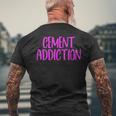 Cement Addiction メンズTシャツ バックプリント 高齢者への贈り物