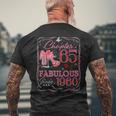 Chapter 65 Fabulousince 1960 Diamond Heels 65Th Birthday メンズTシャツ バックプリント 高齢者への贈り物