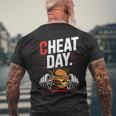 Cheat Day チート・デイ フィットネス 気ままなジム ブレイク ダイエット 冷え込む日 メンズTシャツ バックプリント 高齢者への贈り物