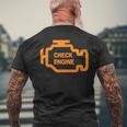Check Engine Light メンズTシャツ バックプリント 高齢者への贈り物