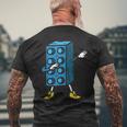 Clamping Block Clamping Blocks Child Children Boys Building Block T-Shirt mit Rückendruck Geschenke für alte Männer