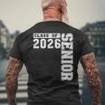 Class Of 2026 Senior 2026 Back To School Graduation 2026 Men's T-shirt Back Print Gifts for Old Men