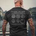 Cockpit Instruments シックスパック スピットファイアーファイター Ww2 メンズTシャツ バックプリント 高齢者への贈り物