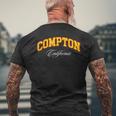 Compton Compton Pride California 310 Compton City Ca メンズTシャツ バックプリント 高齢者への贈り物