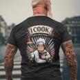 I Cook And I Know Things シェフクックヘルパー メンズTシャツ バックプリント 高齢者への贈り物