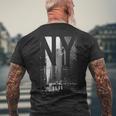 Cool New York City Abstractkyline & New York メンズTシャツ バックプリント 高齢者への贈り物