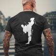 Cool Taekwondo Man Fighting Graphic & Cool s メンズTシャツ バックプリント 高齢者への贈り物