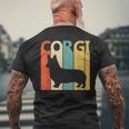 Corgi ウェルシュ・コーギー メンズTシャツ バックプリント 高齢者への贈り物