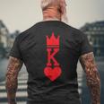 Costume Du Roi De Cœur T-shirt imprimé au dos Cadeaux pour les vieillards