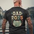 Dad 2025 年生パパ、新米パパ、初めてのパパ メンズTシャツ バックプリント 高齢者への贈り物
