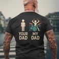 Your Dad My Dad Batterista Musicista Festa Del Papà T-shirt da uomo con stampa posteriore Regalos para ancianos