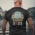 Daddy 2025 、初めてのパパ、初めての父の日 メンズTシャツ バックプリント 高齢者への贈り物
