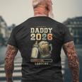 Daddy 2026 Loading Paternità Papà In Attesa T-shirt da uomo con stampa posteriore Regalos para ancianos