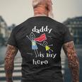 Daddy Is My Herouper Dad 手描き メンズTシャツ バックプリント 高齢者への贈り物