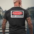 Danger Man Cooking Bbqign メンズTシャツ バックプリント 高齢者への贈り物