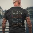 De Primer Nombre De Lars Mi Personalizada Con Nombre Camiseta Hombre Estampado Espalda Regalos para ancianos